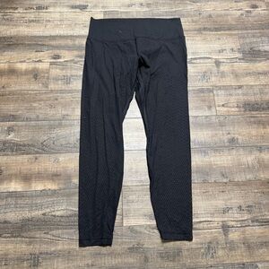 Lululemon Aline Black Leggings Workout 7/8 Women's Size 14 Plus Size 27" Inseam